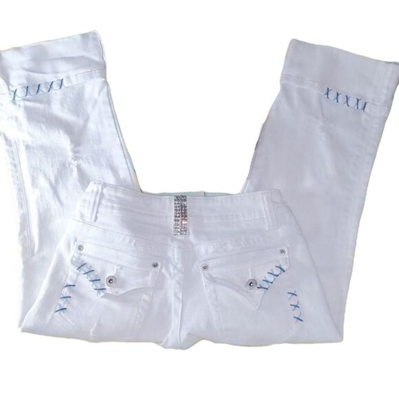 Yakum white capri jeans size 26‎ - Picture 5 of 16